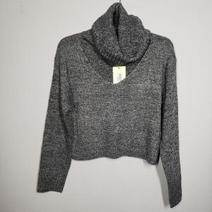Joyfolie Mia Joy Hazel Sweater Heather black size XXS NEW